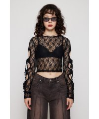 LAGUA GEM/FLOR LACE SLEEVE HOLE トップス/506704255