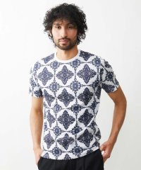 MICHEL KLEIN HOMME/ダマスクプリント半袖カットソー/506710228