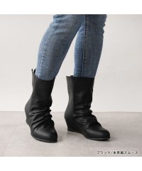 ALETTA/アレッタ ALETTA 究極の防水レインブーツ 5cmヒール 2WAY レインシューズ 靴 雨 台風 ウェッジソール 痛くない 外反 甲高幅広 くしゅくしゅブー/506718962