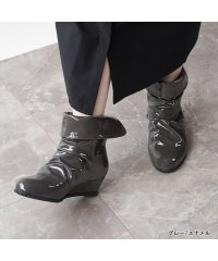 ALETTA/アレッタ ALETTA 究極の防水レインブーツ 5cmヒール 2WAY レインシューズ 靴 雨 台風 ウェッジソール 痛くない 外反 甲高幅広 くしゅくしゅブー/506718962