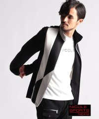 NICOLE CLUB FOR MEN/【NICOLE SPORTS】アラカルト切替スタンドブルゾン/506424352