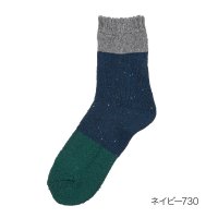 fukuske FUN/フクスケ ファン fukuske FUN 福助 【fukuske FUN ： WARM HOME】 靴下 バイカラー クルー丈 (3FR02W) 紳士 男性 メ/506699797