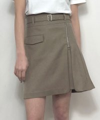 NICOLE CLUB/ジップデザイン台形スカート/506723336