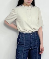 NICOLE CLUB/カンフー風フラワー刺繍ブラウス/506723398