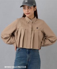 NICOLE CLUB/【BEVERLY HILLS POLO CLUB】クロップドプリーツブラウス/506723434