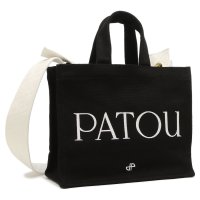 PATOU/パトゥ トートバッグ ショルダーバッグ ブラック ホワイト レディース PATOU AC0440076 999B/506724138
