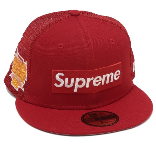 supremeキャップレッド赤