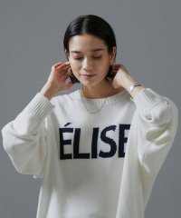 サロン　アダム　エ　ロペ/【WEB限定】ELISEロゴニットスウェットプルオーバー【洗える】/506725264