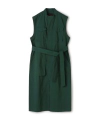 CABaN /コットンシルクストレッチ ロングジレ/506727920