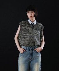 M TO R/REVERSIBLE BOX KNIT VEST/506728046