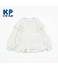 KP/ケーピー KP KP(ケーピー)袖リボンラメボーダートレーナー(100～150)/506411267