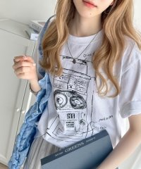 Classical Elf/トレンドのレトロ感が魅力。綿100％コインゲームレトログラフィックプリントTシャツ/506726588