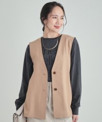 SHOO・LA・RUE　DRESKIP/シューラルー／ドレスキップ SHOO・LA・RUE/DRESKIP 【洗える/セットアップ可】後ろリボン きれいめジレ/506731792