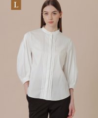 MACKINTOSH LONDON/【L】【エクラ掲載】コットンナイロンストレッチタックブラウス/506543800