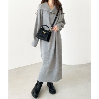 GeeRA/ジーラ GeeRA アシメボタンニットワンピース/506717847