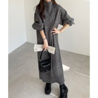 GeeRA/ジーラ GeeRA アシメボタンニットワンピース/506717847