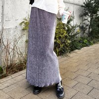 GeeRA/ジーラ GeeRA すっきり見え！ベロアプリーツロングスカー/506717888