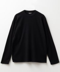 MAC HOUSE(men)/NAVY ネイビー ワッフルクルーネック長袖Tシャツ QMH/03946FW/506724090