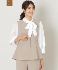 TO BE CHIC(L SIZE)/【L】ポリエステルツイル ジレ/506727074