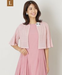 TO BE CHIC(L SIZE)/【L】透かし編みレーヨンナイロン ボレロ/506727075