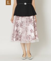 TO BE CHIC(L SIZE)/【L】チュールレイヤーフラワープリント スカート/506727090