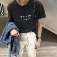 maison de LATIR/メゾンドラティール maison de LATIR ワンポイントデザイン刺繍ハーフスリーブTシャツ/506732511