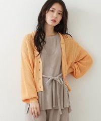 NICOLE white/片畦Ｖネックショートカーディガン/506737115