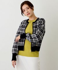 NICOLE white/Ｗジャカードニットブルゾン/506737250