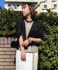 NICOLE white/シアーライダースブルゾン/506737295