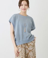 NICOLE white/リネン混ニットプルオーバー/506737301