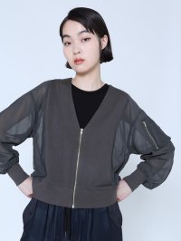 LASUD/ラシュッド LASUD シアースリーブショートブルゾン/506737380