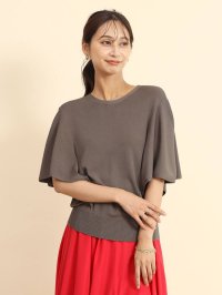 FENNEL/フェンネル FENNEL ラッフルスリーブニットトップス/506737462