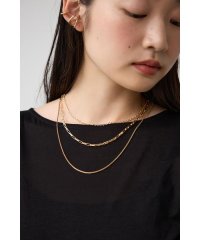 AZUL by moussy/ステンレス3連ミックスチェーンネックレス/506737474