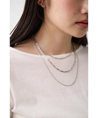 AZUL by moussy/ステンレス3連ミックスチェーンネックレス/506737474