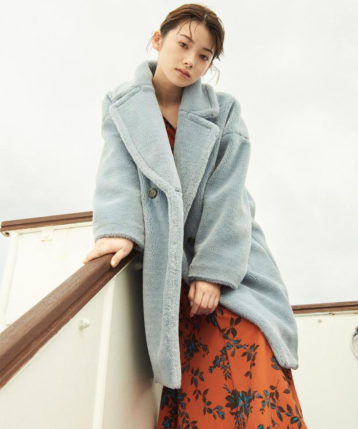 セール】ボアロングコート 24AW(506737512) | ナチュラル セール】ボアロングコート 24AW(506737512) | ナチュラル