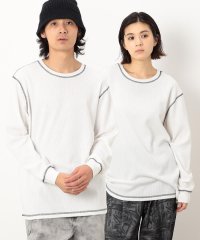 Purple & Yellow/カラーステッチ長袖Ｔシャツ/506661584