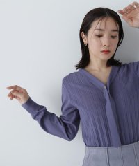 NATURAL BEAUTY BASIC/ハトメボウタイプリーツニット　24AW/506697498