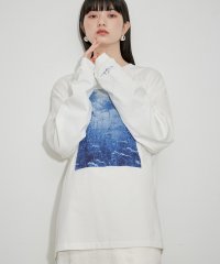 ADAM ET ROPE'/【JANE SMITH】TIM BARBER choke cherry / blue L/S T－SHIRT /506737613