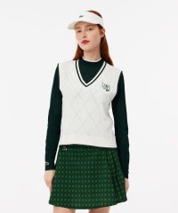 LACOSTESPORTS LADYS/ラコステ LACOSTE アーガイルジャカードゴルフニットベスト/506745011