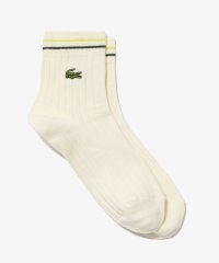 LACOSTE/配色ダブルラインリブニットソックス/506745044