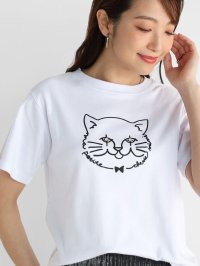 Vin/ヴァン Vin CATプリントTシャツ/506745769