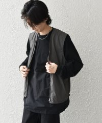 SHIPS any MEN/SHIPS any: 〈洗濯機可能〉ダブルジップ アーバン ベスト［a－nylon］(セットアップ対応)◇/506748901