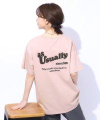 SHOO・LA・RUE Cutie Blonde/【洗える】もこもこ刺繍がこなれ見え ロゴ入りBIG Tシャツ/506749378