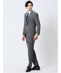 TAKA-Q/タカキュー TAKA－Q ストレッチウォッシャブル スリムフィット 2ボタン2ピーススーツ 無地グレー/506749780