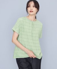 A/C DESIGN BY ALPHA CUBIC/エーシーデザインバイアルファキュービック A/C DESIGN BY ALPHA CUBIC ジャガードチェックTブラウス/506757942