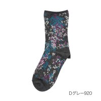HANAE MORI/ハナエモリ HANAE MORI 福助 【HANAE MORI ： ファーストライン】 靴下 総柄 クルー丈 履き口やわらか(3203ー043) サステナブル /506759778