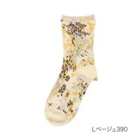 HANAE MORI/ハナエモリ HANAE MORI 福助 【HANAE MORI ： ファーストライン】 靴下 総柄 クルー丈 履き口やわらか(3203ー043) サステナブル /506759778