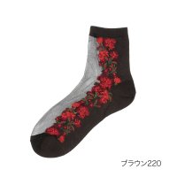 fukuske FUN/フクスケ ファン fukuske FUN 福助 【fukuske FUN ： femieu】 靴下 花柄 ショート丈 つま先かかと補強(3262ー60M) 婦人/506759796