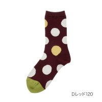 fukuske/フクスケ fukuske 福助 【fukuske ： The Spirit of mottainai】 靴下 ドット柄 クルー丈 (3263ー019) 婦人 女/506759799