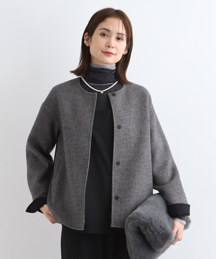 セール】【ウール混／昨年ヒット！】リバーショートコート